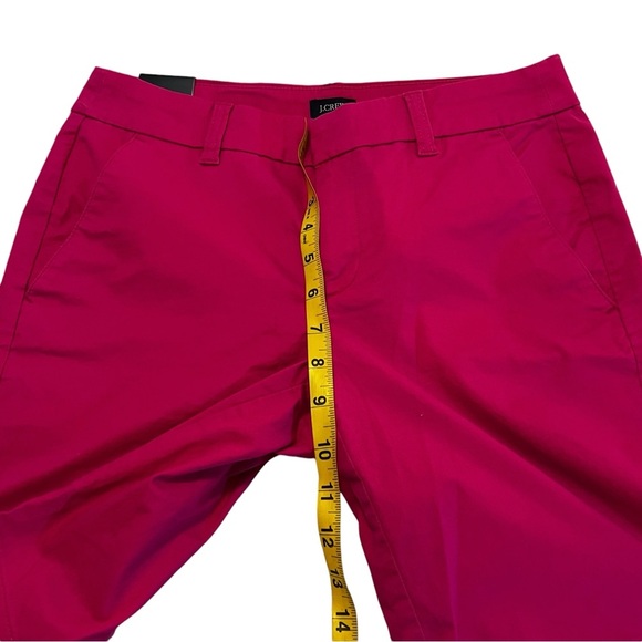 J. Crew 9” high-rise flat front long Bermuda shorts in pink women’s 0 modest - Picture 9 of 12